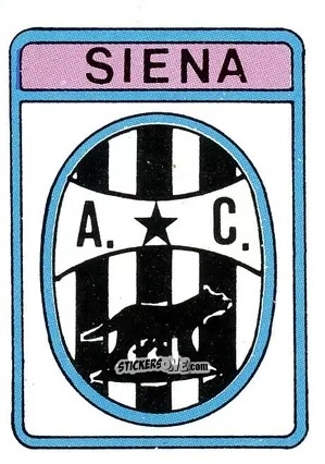 Sticker Scudetto Siena - Calcio Flash 1985 n. SC89 - Edizioni Flash