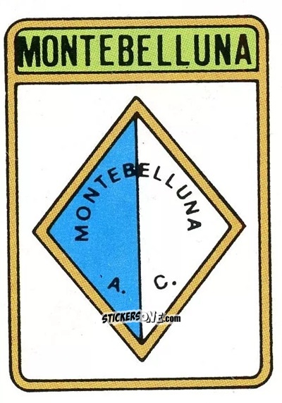 Figurina Scudetto Montebelluna - Calcio Flash 1985 n. SC98 - Edizioni Flash