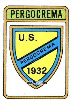 Figurina Scudetto Pergocrema - Calcio Flash 1985 n. SC102 - Edizioni Flash
