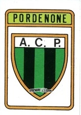 Cromo Scudetto Pordenone - Calcio Flash 1985 n. SC104 - Edizioni Flash