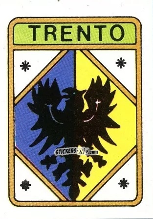Sticker Scudetto Trento - Calcio Flash 1985 n. SC108 - Edizioni Flash