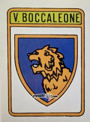 Figurina Scudetto V. Boccaleone - Calcio Flash 1985 n. SC110 - Edizioni Flash