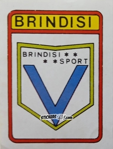Sticker Scudetto Brindisi - Calcio Flash 1985 n. SC111 - Edizioni Flash