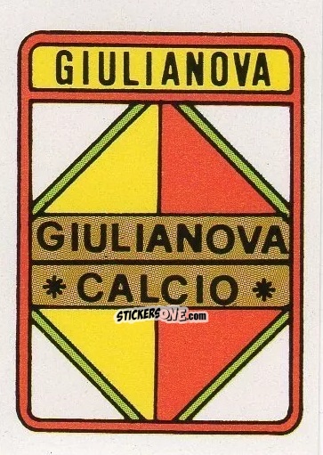 Figurina Scudetto Giulianova - Calcio Flash 1985 n. SC122 - Edizioni Flash