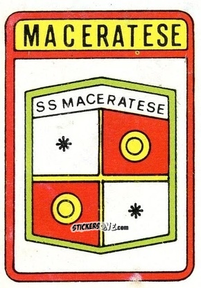 Figurina Scudetto Maceratese - Calcio Flash 1985 n. SC123 - Edizioni Flash