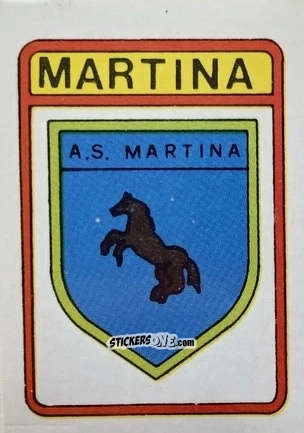 Sticker Scudetto Martina - Calcio Flash 1985 n. SC124 - Edizioni Flash