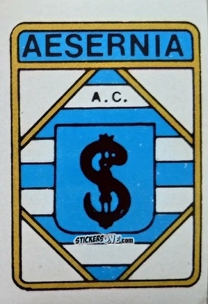 Figurina Scudetto Aesernia - Calcio Flash 1985 n. SC129 - Edizioni Flash