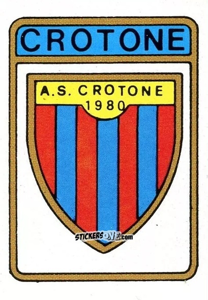 Cromo Scudetto Crotone - Calcio Flash 1985 n. SC133 - Edizioni Flash