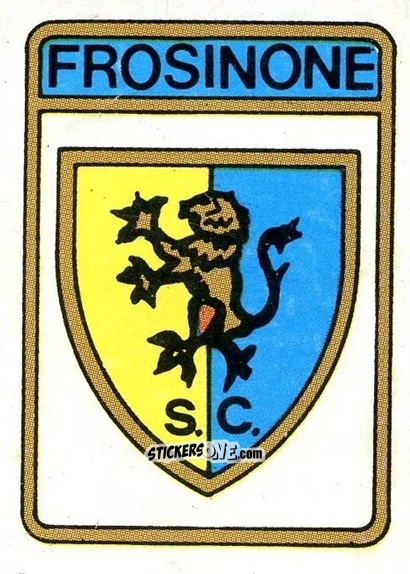 Cromo Scudetto Frosinone - Calcio Flash 1985 n. SC136 - Edizioni Flash