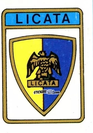 Sticker Scudetto Licata - Calcio Flash 1985 n. SC139 - Edizioni Flash