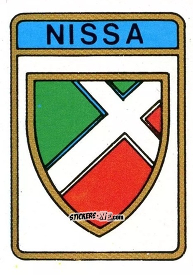 Figurina Scudetto Nissa - Calcio Flash 1985 n. SC140 - Edizioni Flash