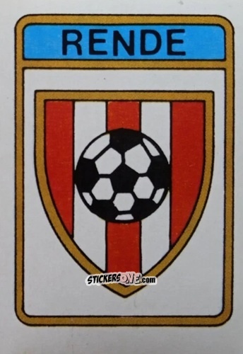 Sticker Scudetto Rende - Calcio Flash 1985 n. SC143 - Edizioni Flash