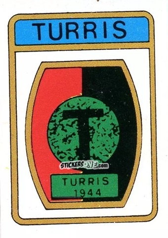 Sticker Scudetto Turris - Calcio Flash 1985 n. SC146 - Edizioni Flash