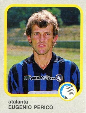 Figurina Eugenio Perico - Calcio Flash 1986 n. 8 - Edizioni Flash