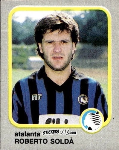 Figurina Roberto Soldà - Calcio Flash 1986 n. 9 - Edizioni Flash