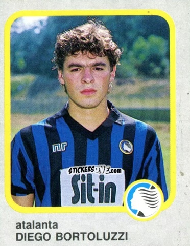 Cromo Diego Bortoluzzi - Calcio Flash 1986 n. 14 - Edizioni Flash