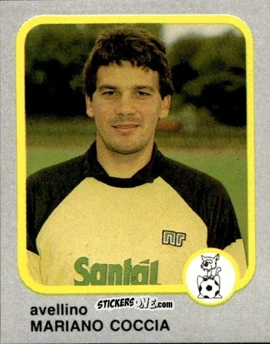 Cromo Mariano Coccia - Calcio Flash 1986 n. 22 - Edizioni Flash