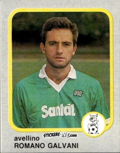 Sticker Romano Galvani - Calcio Flash 1986 n. 25 - Edizioni Flash