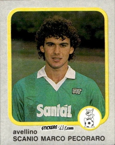 Cromo Scanio Marco Pecoraro - Calcio Flash 1986 n. 26 - Edizioni Flash