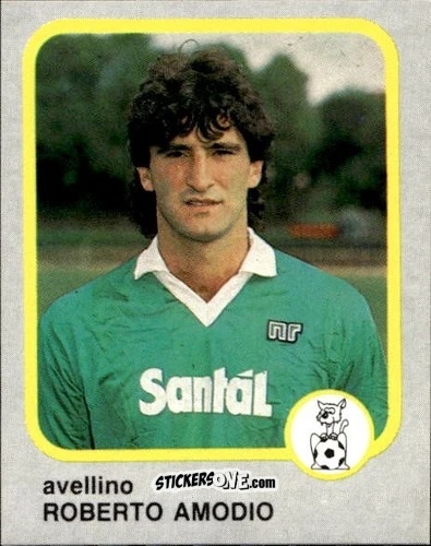 Figurina Roberto Amodio - Calcio Flash 1986 n. 27 - Edizioni Flash