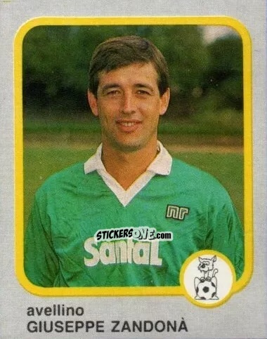 Cromo Giuseppe Zandonà - Calcio Flash 1986 n. 28 - Edizioni Flash