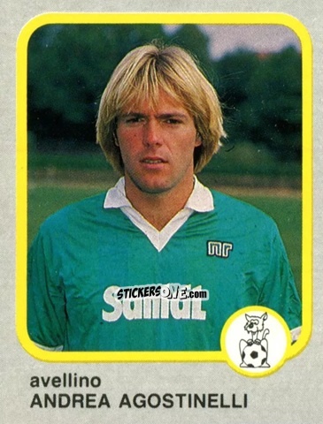 Cromo Andrea Agostinelli - Calcio Flash 1986 n. 31 - Edizioni Flash