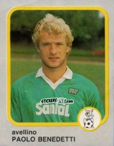Cromo Paolo Benedetti - Calcio Flash 1986 n. 32 - Edizioni Flash