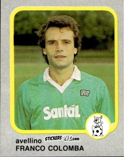 Cromo Franco Colomba - Calcio Flash 1986 n. 33 - Edizioni Flash