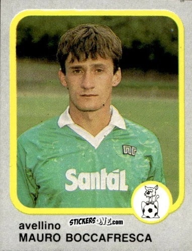 Cromo Mauro Boccafresca - Calcio Flash 1986 n. 34 - Edizioni Flash