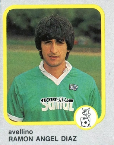 Cromo Ramon Angel Diaz - Calcio Flash 1986 n. 35 - Edizioni Flash
