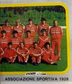 Cromo Squadra Bari (puzzle 2) - Calcio Flash 1986 n. 38 - Edizioni Flash