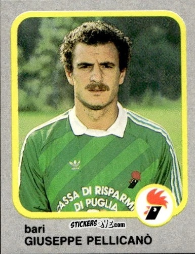 Cromo Giuseppe Pellicanò - Calcio Flash 1986 n. 39 - Edizioni Flash
