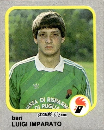 Cromo Luigi Imparato - Calcio Flash 1986 n. 40 - Edizioni Flash