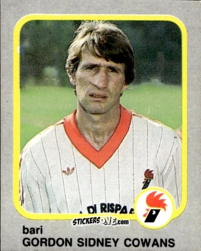 Cromo Gordon Sidney Cowans - Calcio Flash 1986 n. 50 - Edizioni Flash
