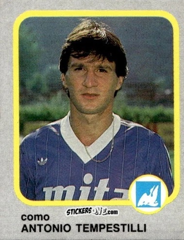 Cromo Antonio Tempestilli - Calcio Flash 1986 n. 59 - Edizioni Flash