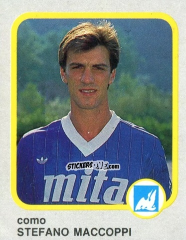 Figurina Stefano Maccoppi - Calcio Flash 1986 n. 63 - Edizioni Flash