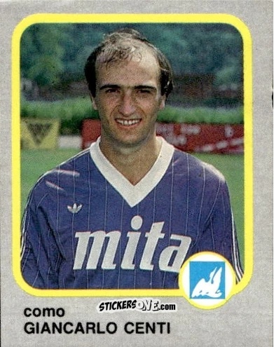 Sticker Giancarlo Centi - Calcio Flash 1986 n. 64 - Edizioni Flash
