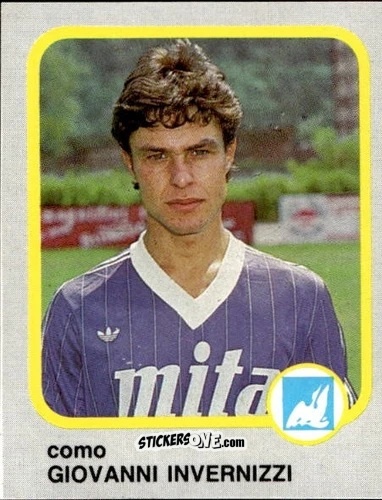 Sticker Giovanni Invernizzi - Calcio Flash 1986 n. 65 - Edizioni Flash