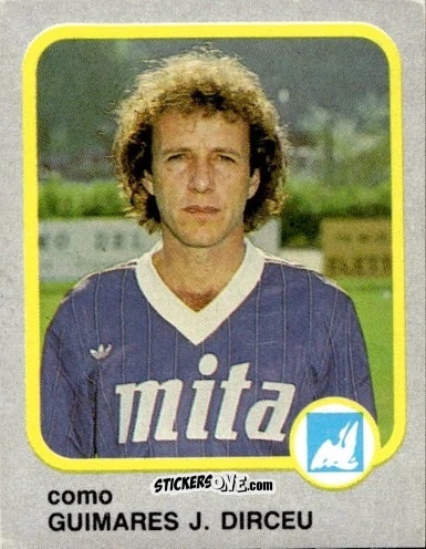 Sticker Guimares J. Dirceu - Calcio Flash 1986 n. 67 - Edizioni Flash