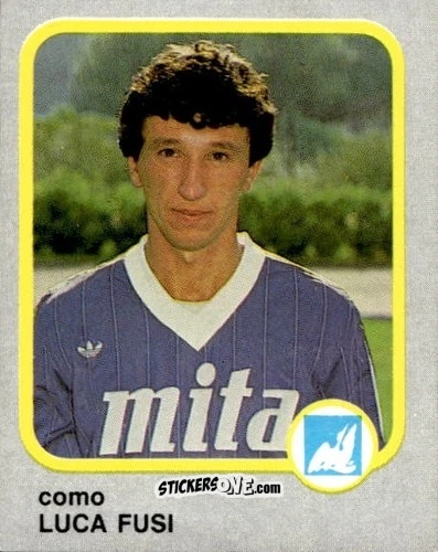 Sticker Luca Fusi - Calcio Flash 1986 n. 69 - Edizioni Flash