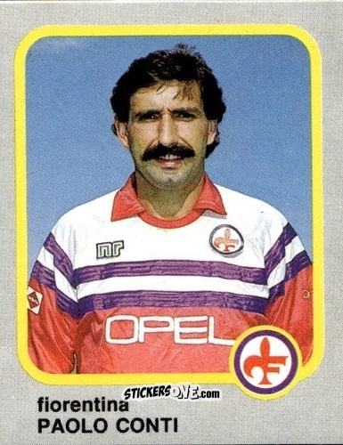 Sticker Paolo Conti - Calcio Flash 1986 n. 76 - Edizioni Flash