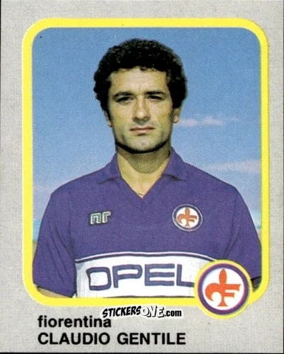 Cromo Claudio Gentile - Calcio Flash 1986 n. 79 - Edizioni Flash