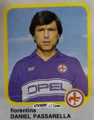 Figurina Daniel Passarella - Calcio Flash 1986 n. 81 - Edizioni Flash