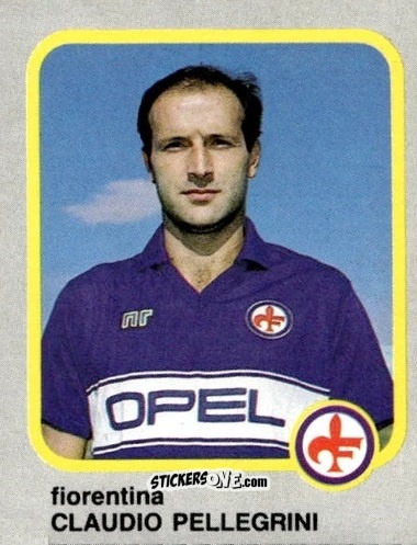 Cromo Claudio Pellegrini - Calcio Flash 1986 n. 89 - Edizioni Flash