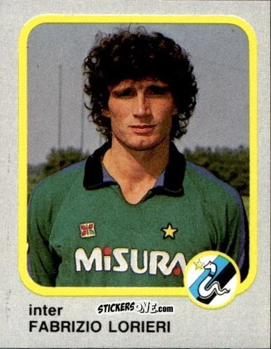 Figurina Fabrizio Lorieri - Calcio Flash 1986 n. 94 - Edizioni Flash