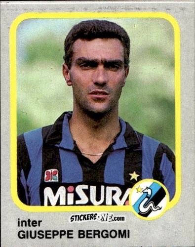 Cromo Giuseppe Bergomi - Calcio Flash 1986 n. 95 - Edizioni Flash