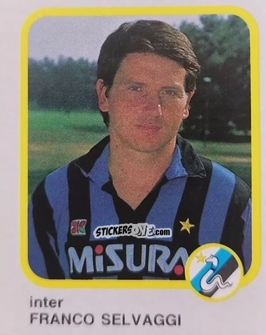 Cromo Franco Selvaggi - Calcio Flash 1986 n. 108 - Edizioni Flash