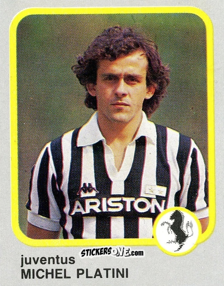 Cromo Michel Platini - Calcio Flash 1986 n. 122 - Edizioni Flash