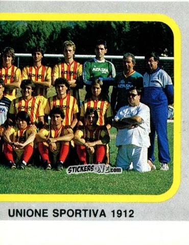 Cromo Squadra Lecce (puzzle 2) - Calcio Flash 1986 n. 128 - Edizioni Flash