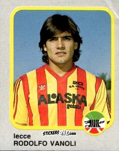 Cromo Rodolfo Vanoli - Calcio Flash 1986 n. 131 - Edizioni Flash